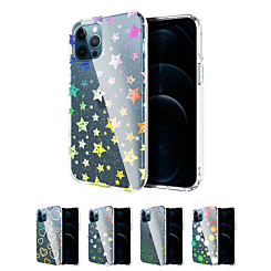 iPhone 12 Pro Max Laser Rainbow Soft TPU and Hard Plastic Case