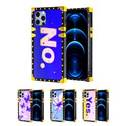 iPhone 12 Pro Max Square Case with Blue Light Design