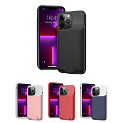 iPhone 13 Portable Soft Rubber Slim Protective Charging Case 7000mAh