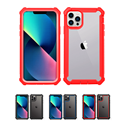 iPhone 13 Pro 3in1 Hybrid Clear Soft TPU Hard PC Back Cover Case