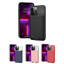 iPhone 13 Pro Max Portable Soft Rubber Slim Protective Charging Case 7000mAh