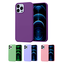 iPhone 13 Pro Max Soft Solid Silicone Case (Full Buttom Cover)