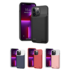 iPhone 13 Pro Portable Soft Rubber Slim Protective Charging Case 7000mAh