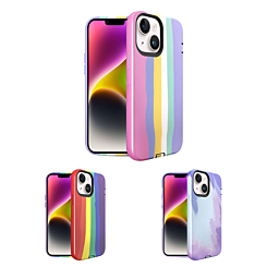 Thinner Heavy Duty Rainbow Case for iPhone 13 / 14 / 16e / 17e