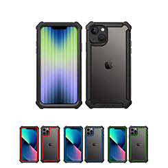 iPhone 14 / 13 3in1 Hybrid Clear Soft TPU Hard PC Back Cover Case