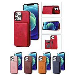 iPhone 14 Pro Leather Pocket Wallet Case