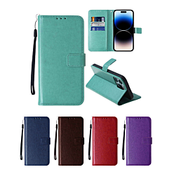 iPhone 14 Pro Max Leather Wallet Case with Card Slot