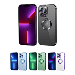 iPhone 14 Pro Max Shiny Wireless Charging Clear Case