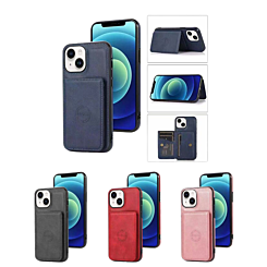 iPhone 15 Leather Pocket Wallet Case