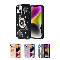iPhone 15 Luxury Diamond Shiny Cases with Butterfly Design