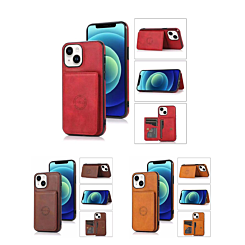 iPhone 14 Plus / 15 Plus Leather Pocket Wallet Case
