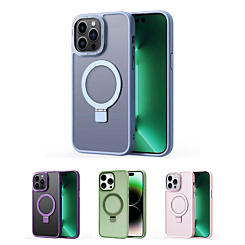 iPhone 15 Pro Carbon Wireless Charging Case with Ring Stand