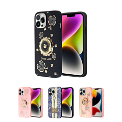 iPhone 15 Pro Luxury Diamond Shiny Cases with Butterfly Design