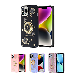 iPhone 15 Pro Max Luxury Diamond Shiny Cases with Butterfly Design
