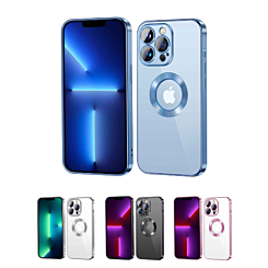 iPhone 15 Pro Max Shiny Wireless Charging Clear Case