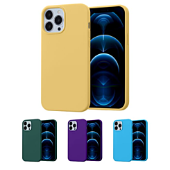 iPhone 15 Pro Max Soft Solid Silicone Case (Full Buttom Cover)