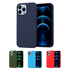iPhone 15 Pro Soft Solid Silicone Case (Full Buttom Cover)