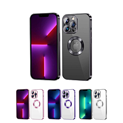 iPhone 15 Shiny Wireless Charging Clear Case