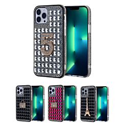 iPhone 7G / 8G / SE 2020 Crystal Stones Case with Five Adornment