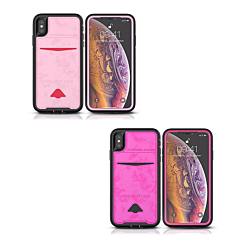 iPhone 8P / 7P / 6sP / 6P Leather Card Slots Wallet 2in Hybrid Case