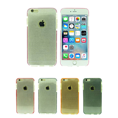 iPhone 8P / 7P Diamond Pattern Transparent Silicone