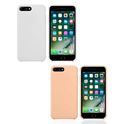 iPhone 8P / 7P Soft Leather Silicone Case