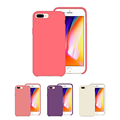 iPhone 8P / 7P Soft Solid Silicone Case (Full Bottom Open)