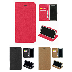 iPhone XR Cotton Texture Wallet Case