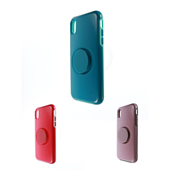 iPhone XR Dual Layer Heavy Duty Case with Pop Up Holder