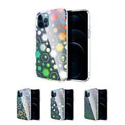 iPhone XR Laser Rainbow Soft TPU and Hard Plastic Case