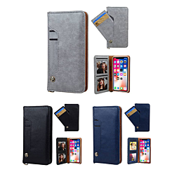 iPhone XR Luxury Leather Wallet Case with Credit Card