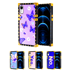 iPhone XR Square Case with Blue Light Design