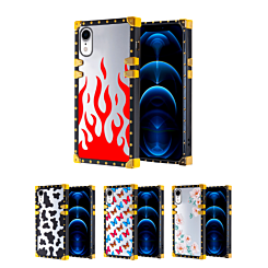 iPhone XR Square Case with Mirror Design