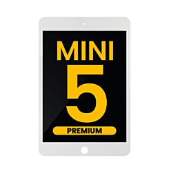 LCD Assembly for iPad Mini 5 (WHITE) (Sleep / Wake Sensor Flex Pre-Installed) (Premium)
