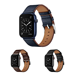 iWatch (38/40/41mm) Shiny Genuine Leather Band