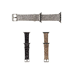 iWatch (38/40/41mm) Bling Silicone Glitter Sport Women Band