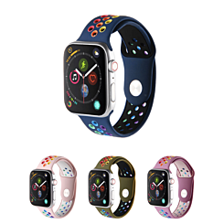 iWatch (38/40/41mm) Rainbow Silicone Band