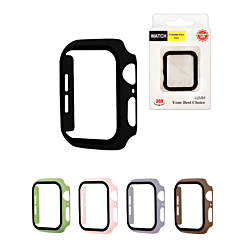 iWatch 38mm Hard PC Bumper Case with Tempered Glass