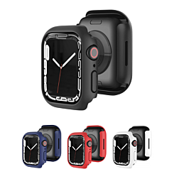 iWatch 41mm Hard PC Bumper Case with Tempered Glass
