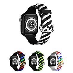 iWatch (42/44/45/49mm) Braided Colorful Silicone Band