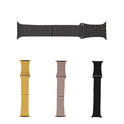 iWatch (42/44/45/49mm) Leather Loop Band with Magnet Closure
