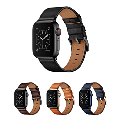 iWatch (42/44/45/49mm) Shiny Genuine Leather Band