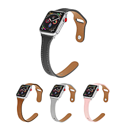 iWatch (42/44/45/49mm) Thin Genuine Leather Band