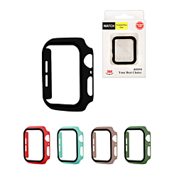 iWatch 44mm Hard PC Bumper Case with Tempered Glass