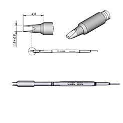 JBC C210-008 Chisel Cartridge 1.3 x 0.6