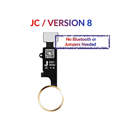 Purchase the gold Home Button solution flex cable for iPhone 8 Plus, 8, SE 2020, 7 Plus, and 7 – JC version 8.