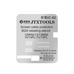 Stock up on the JITONGXUE screen IC cable protection planting tin mesh for iPhone 12 Mini, 13, 13 Mini, 14, 14 Plus, 15, and 15 Plus — not returnable.