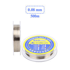 KAIGEXIN Molybdenum Gold Screen Cutting Steel Wire (0.08mm X 500M)