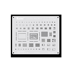 Purchase the Kaisi A15 2D BGA Reballing Stencil CPU IC Chip Soldering Net for iPhone 13 Mini 13 13P 13PM Series A15 Not Returnable.
