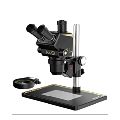 KAISI S6 Trinocular Stereo Microscope with Extended (34.8cm) Column & WF10X/23 Eye Pieces (Only Ground Shipping)